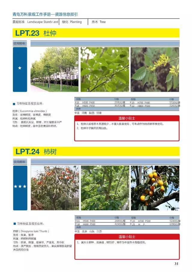 干货：230种万科景观常用植物汇总（内部资料）