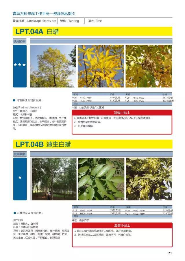 干货：230种万科景观常用植物汇总（内部资料）