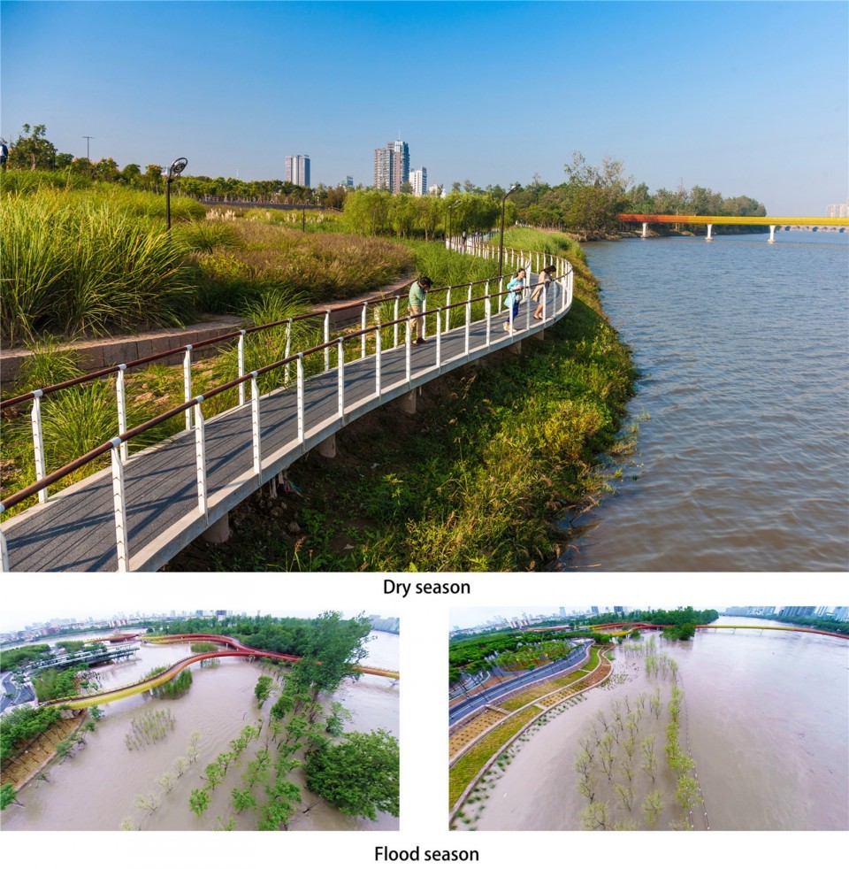 弹性景观:金华燕尾洲公园 / 土人设计